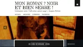 Mon roman ? Noir et bien serré !